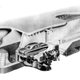 This is a diagram of the first full-scale wind tunnel Ford built. That blockage ratio hurts!
